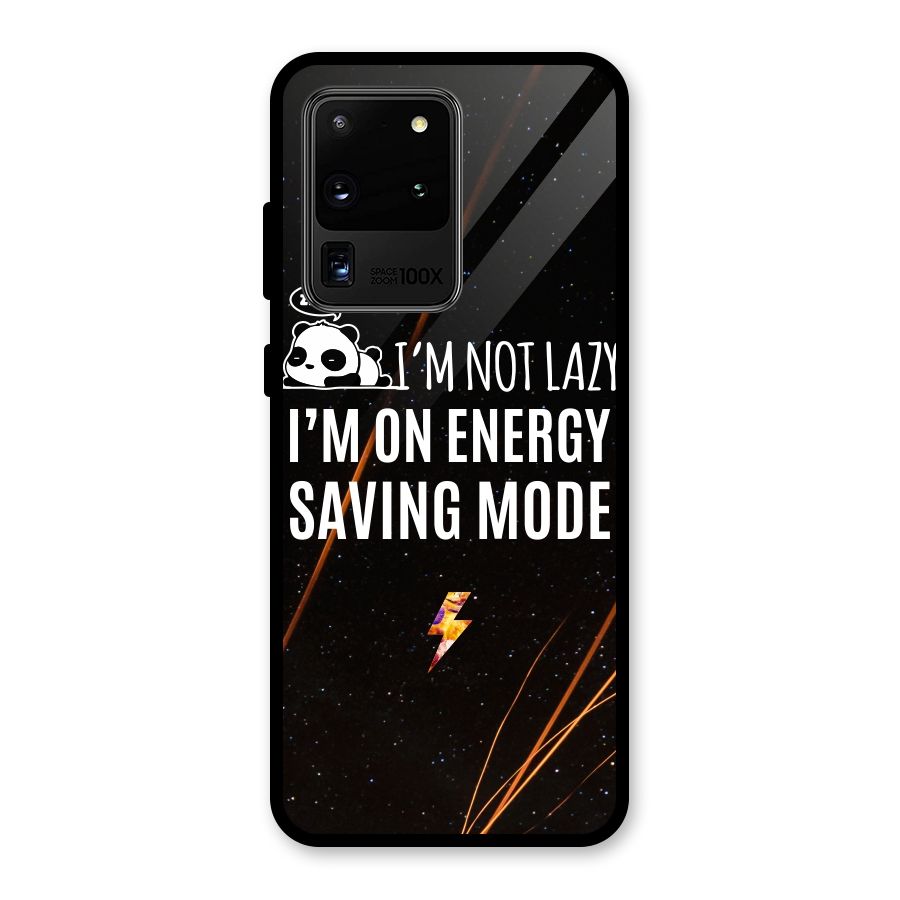 Energy Saving Mode Glass Back Case for Galaxy S20 Ultra
