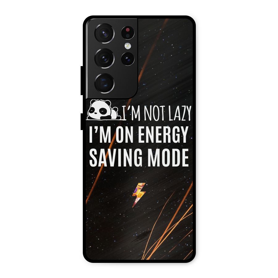 Energy Saving Mode Metal Back Case for Galaxy S21 Ultra 5G