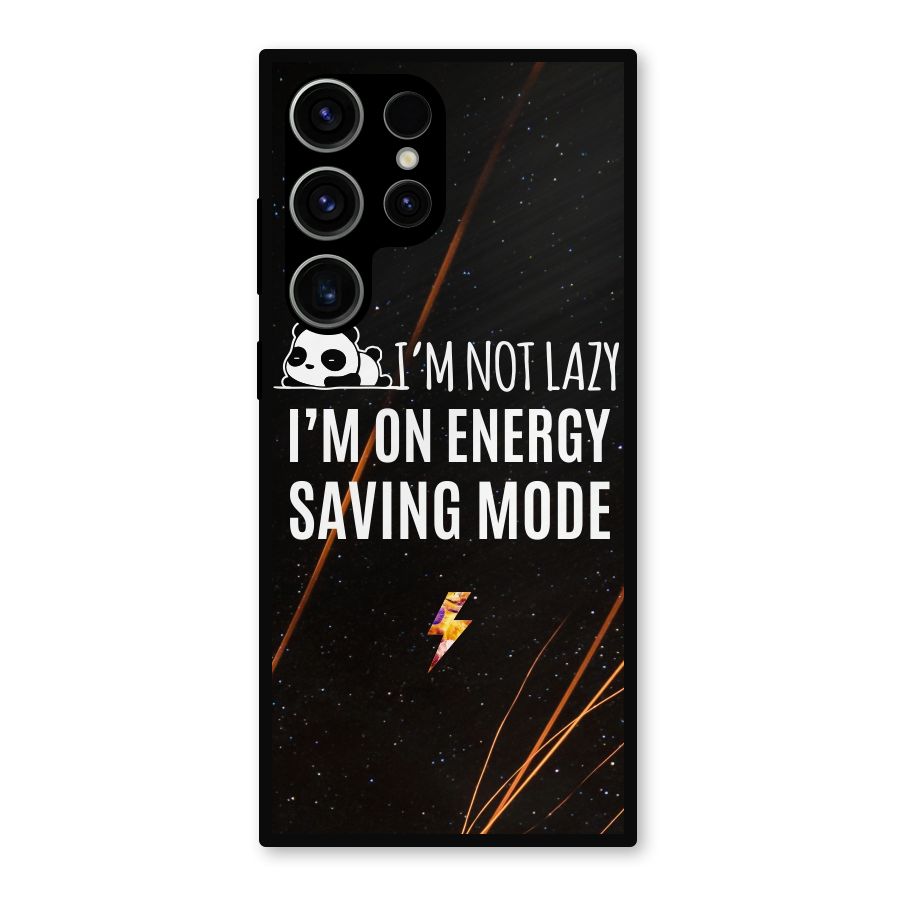 Energy Saving Mode Metal Back Case for Galaxy S23 Ultra
