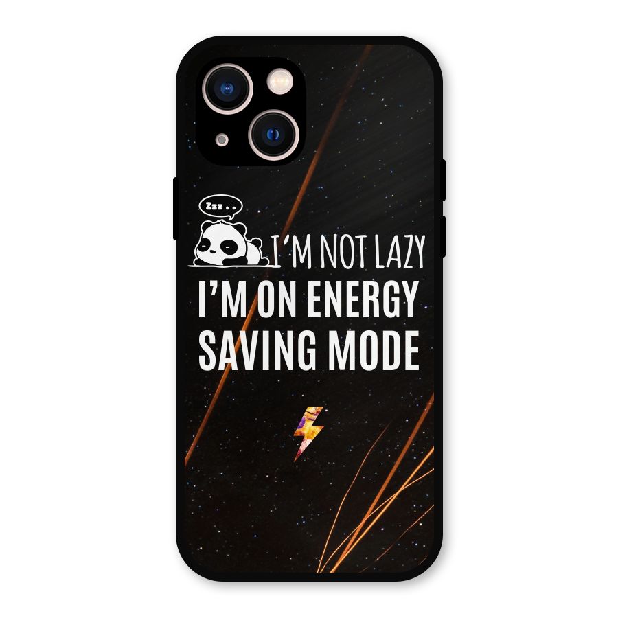 Energy Saving Mode Metal Back Case for iPhone 13