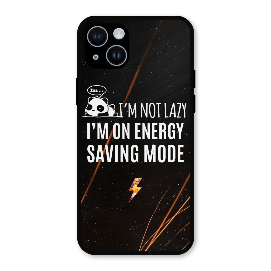 Energy Saving Mode Metal Back Case for iPhone 14