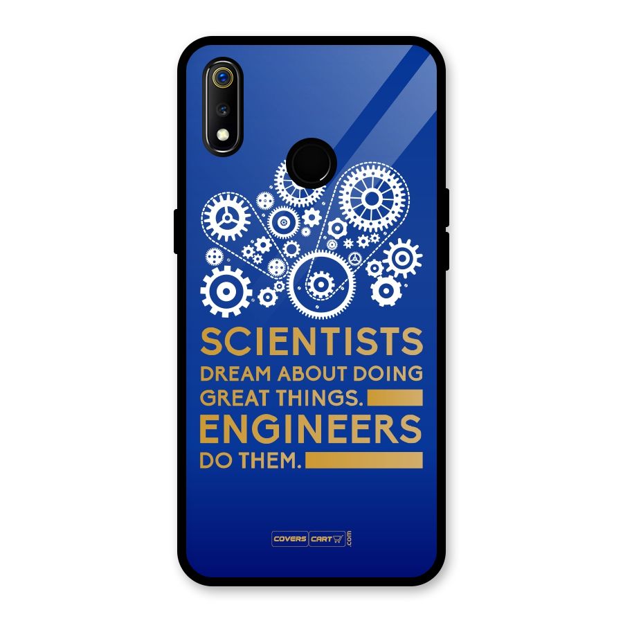 Engineer Glass Back Case for Realme 3i