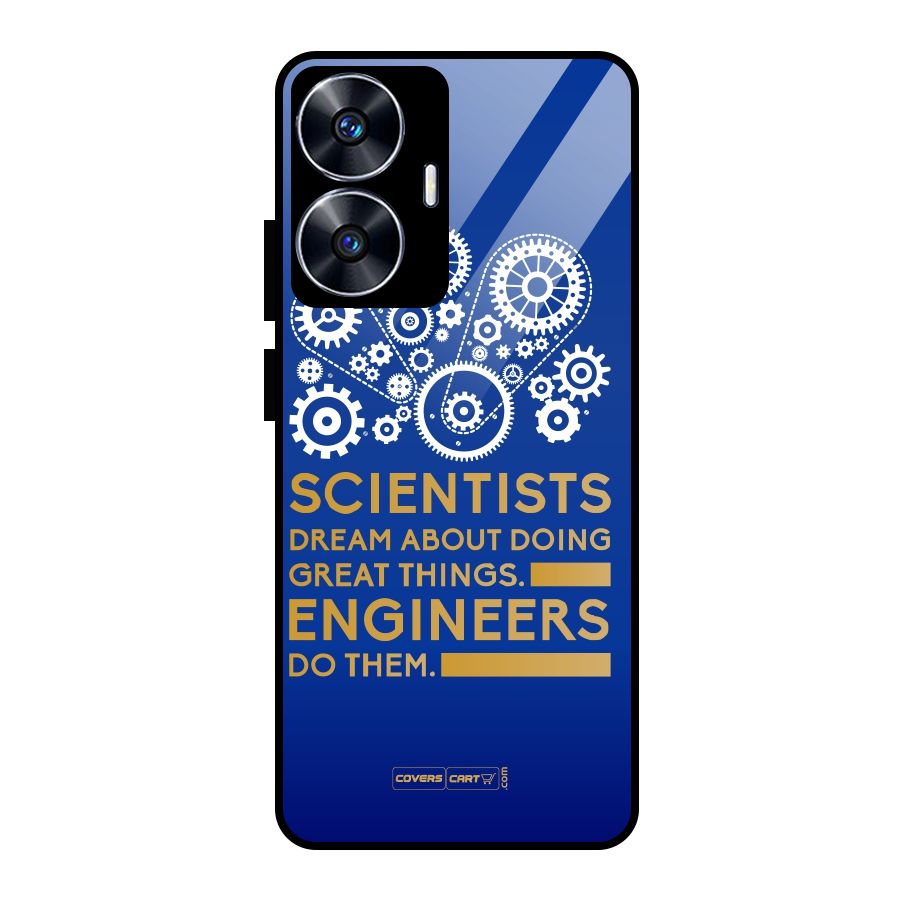 Engineer Glass Back Case for Realme Narzo N55