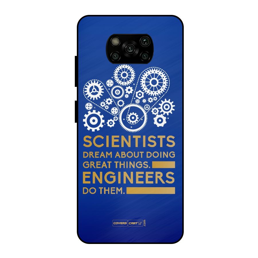 Engineer Metal Back Case for Poco X3