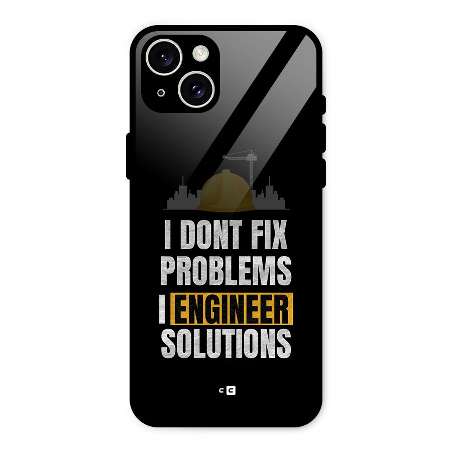 Engineer Solutions Glass Back Case for iPhone 15 Plus