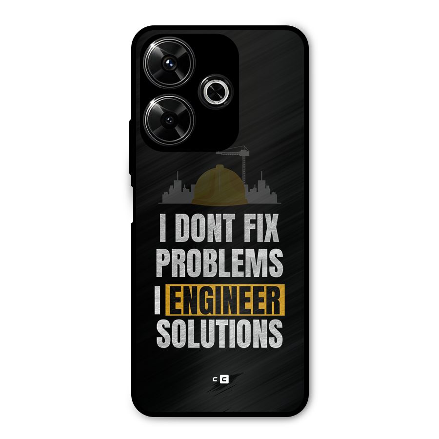 Engineer Solutions Metal Back Case for Poco M6 Plus