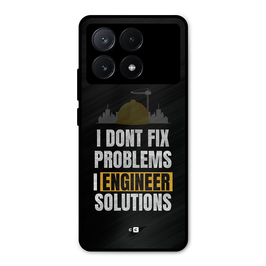 Engineer Solutions Metal Back Case for Poco X6 Pro