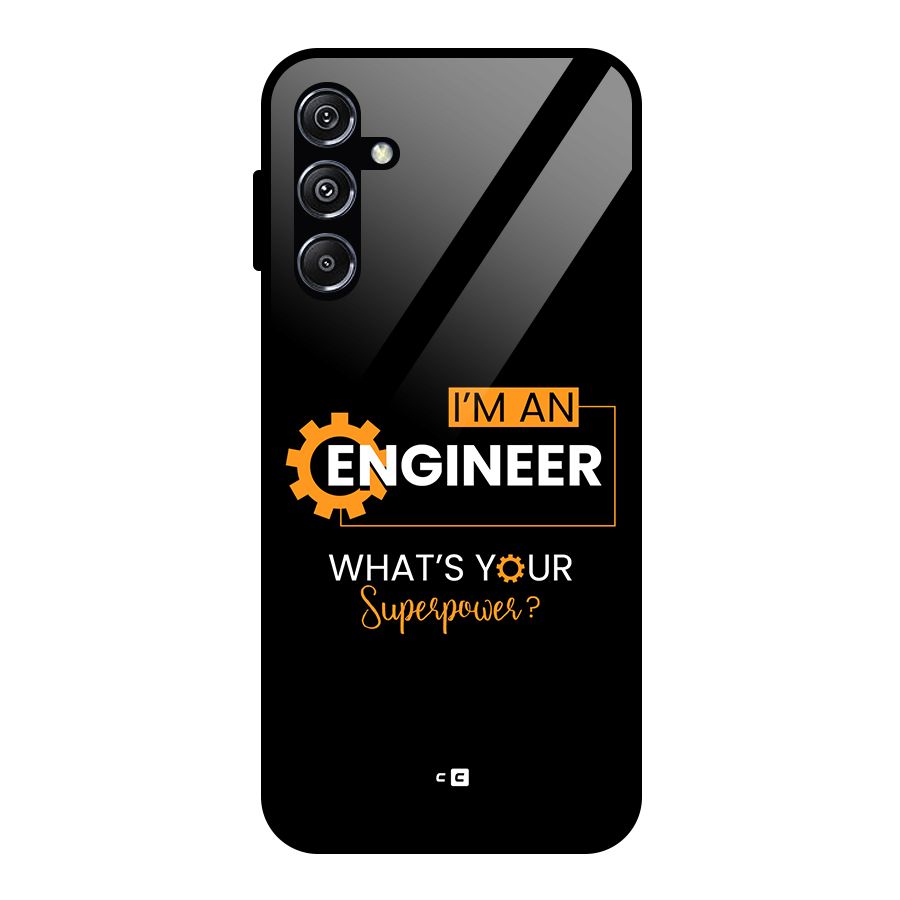 Engineer Superpower Glass Back Case for Galaxy M34 5G