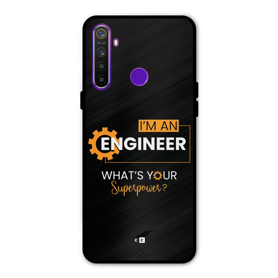 Engineer Superpower Glass Back Case for Realme 5s