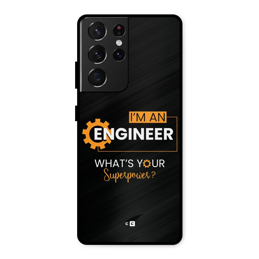 Engineer Superpower Metal Back Case for Galaxy S21 Ultra 5G