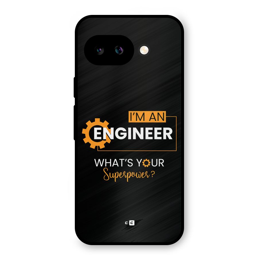 Engineer Superpower Metal Back Case for Google Pixel 9a