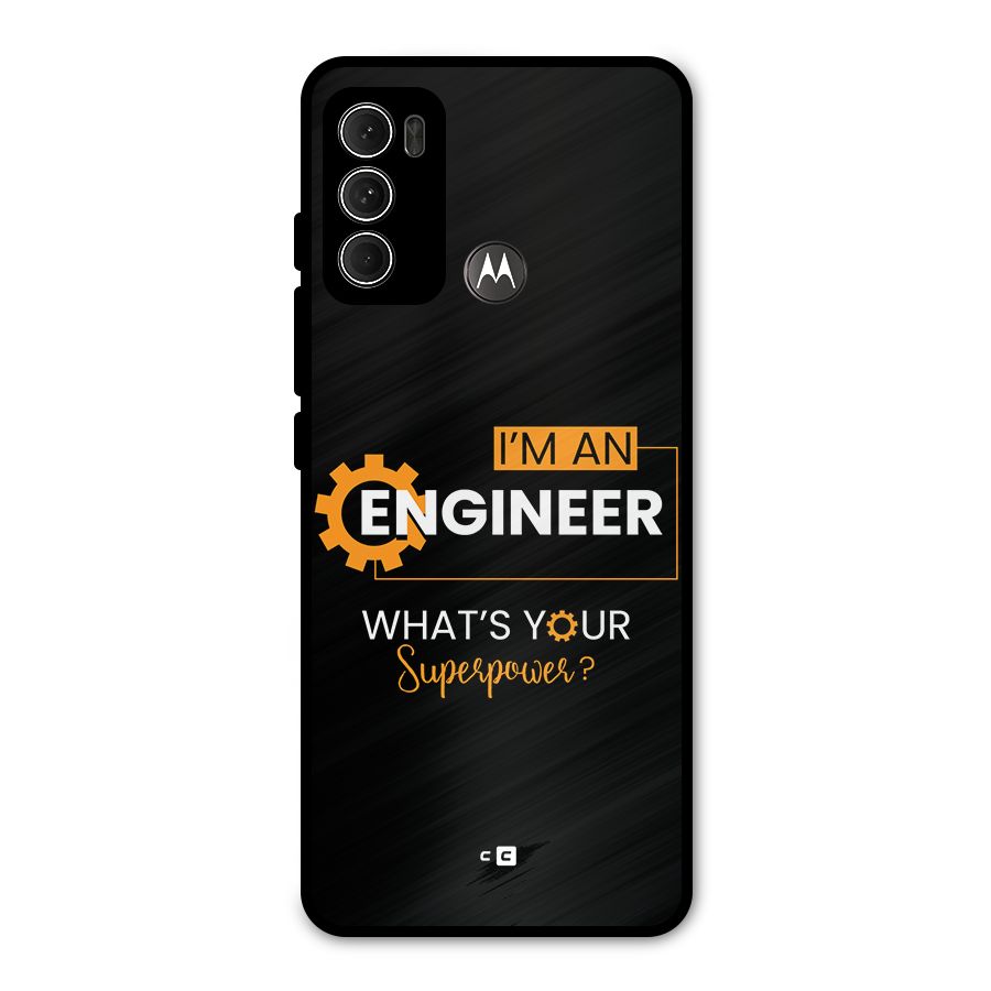 Engineer Superpower Metal Back Case for Moto G60