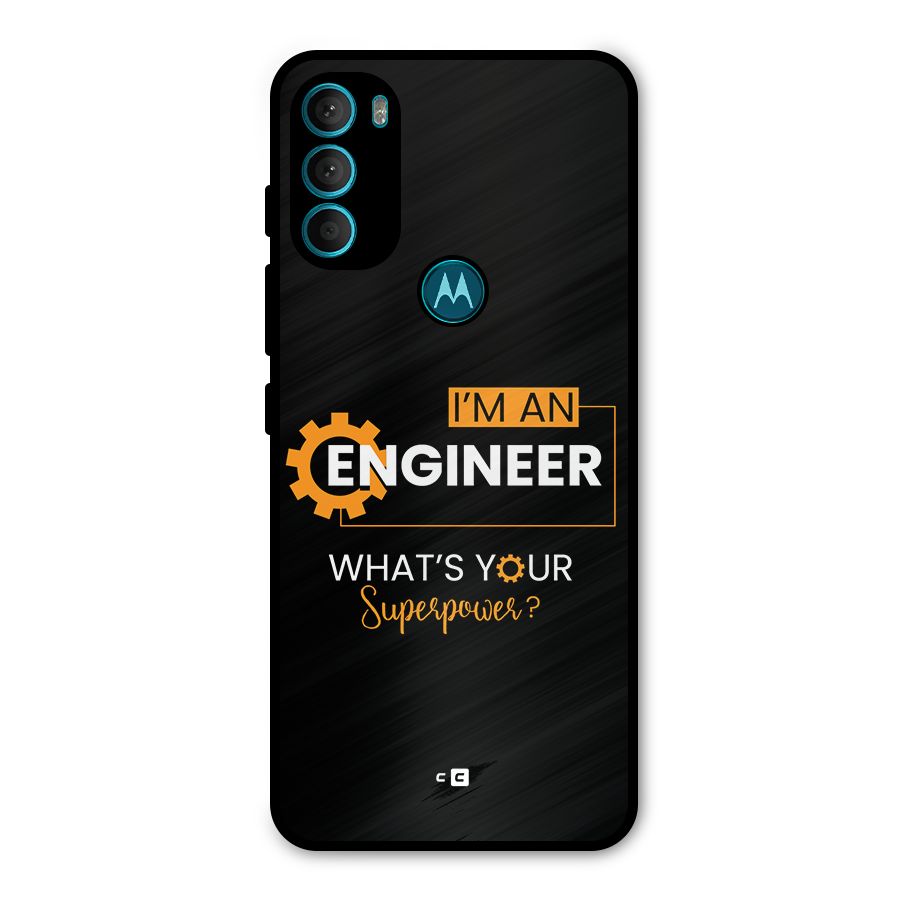 Engineer Superpower Metal Back Case for Moto G71 5G