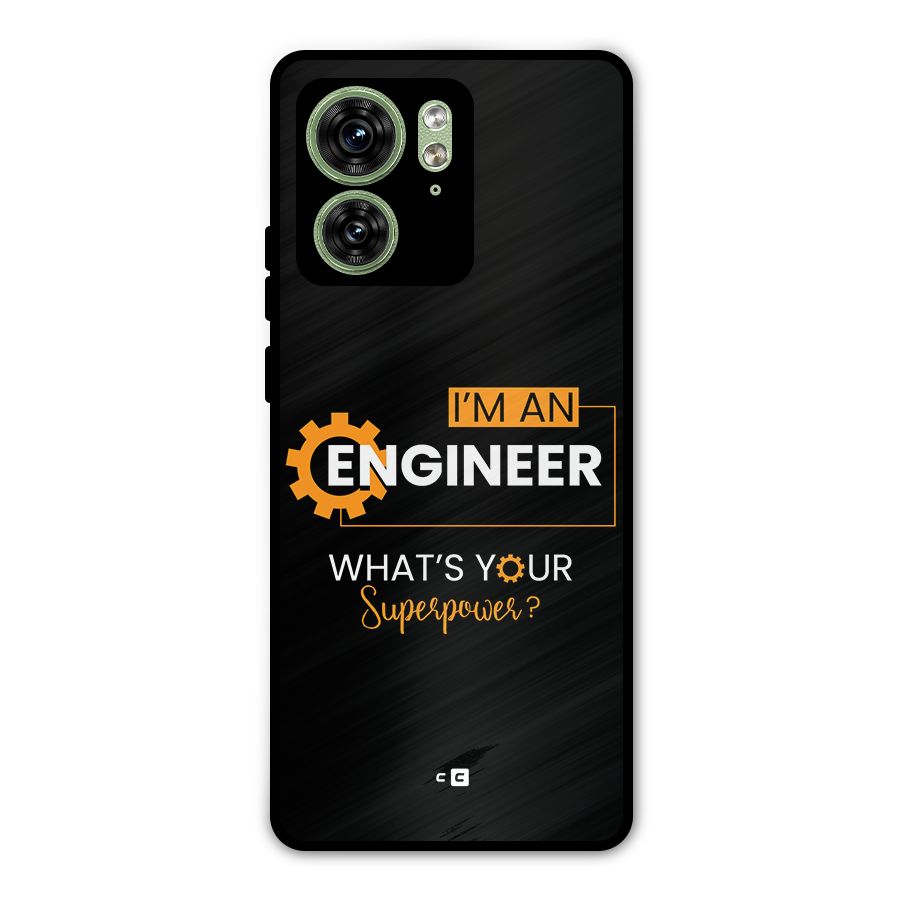 Engineer Superpower Metal Back Case for Motorola Edge 40 5G