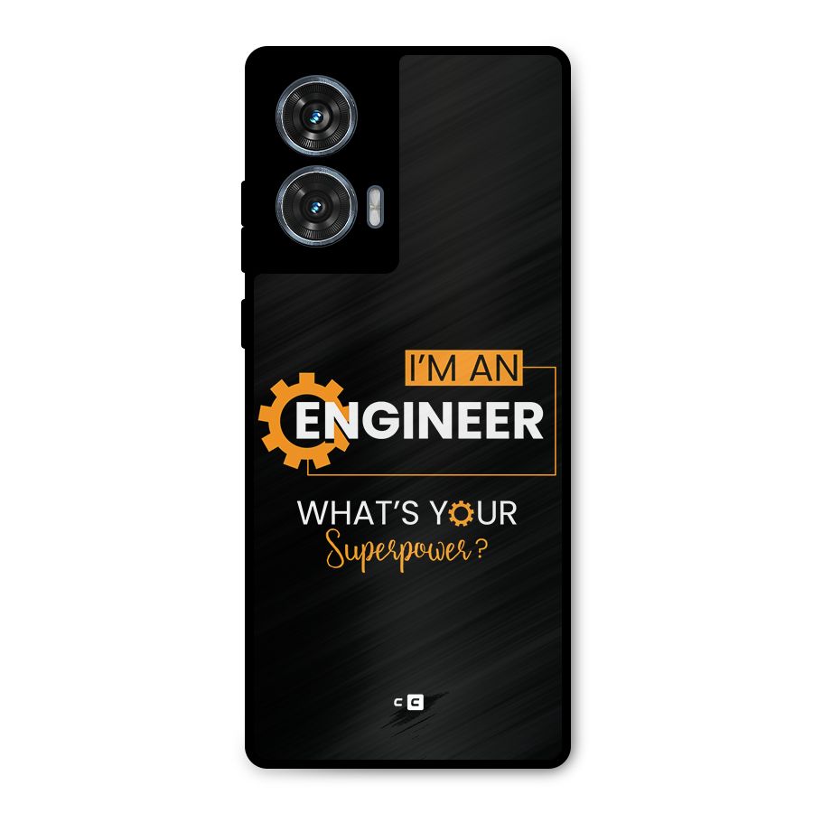 Engineer Superpower Metal Back Case for Motorola Edge 50 Fusion