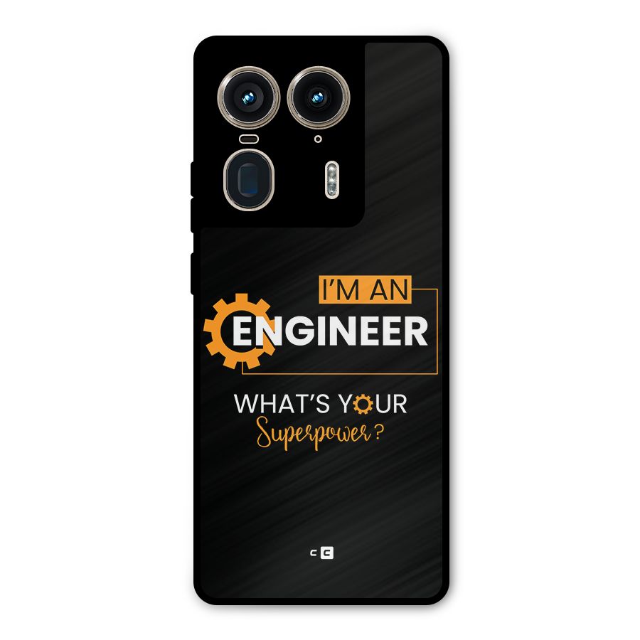 Engineer Superpower Metal Back Case for Motorola Edge 50 Ultra