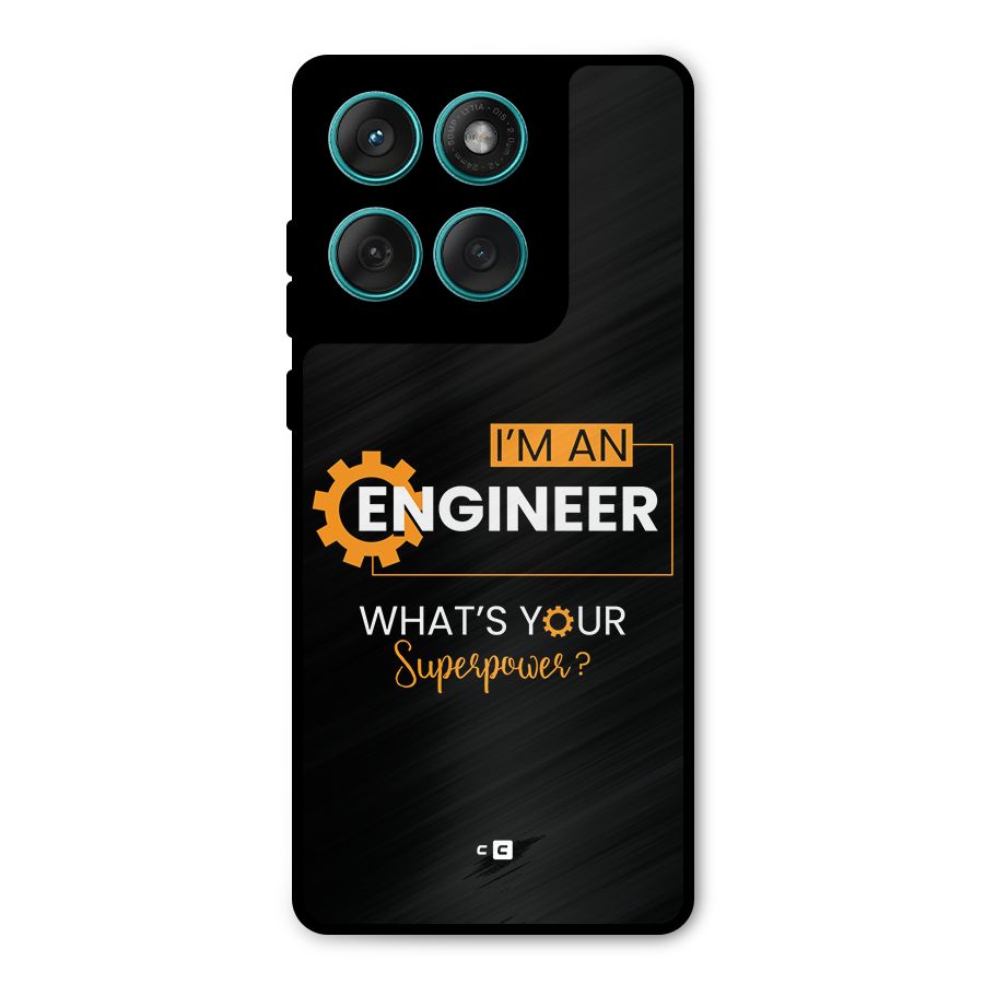 Engineer Superpower Metal Back Case for Motorola Edge 60