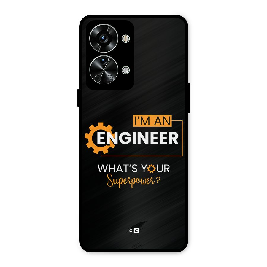 Engineer Superpower Metal Back Case for OnePlus Nord 2T