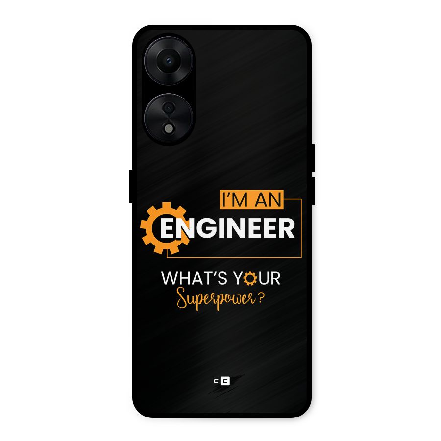 Engineer Superpower Metal Back Case for Oppo A78 5G