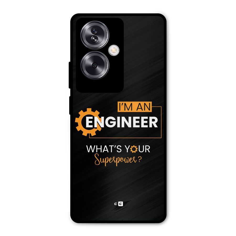 Engineer Superpower Metal Back Case for Oppo A79 5G