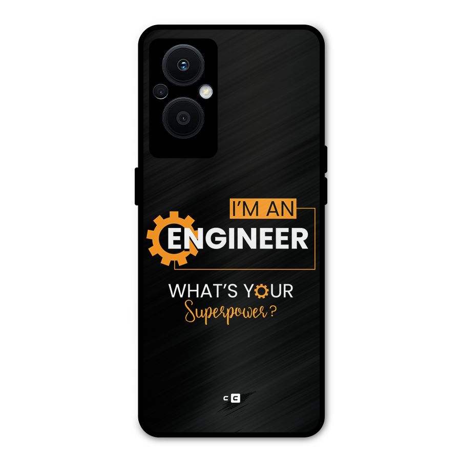 Engineer Superpower Metal Back Case for Oppo F21 Pro 5G