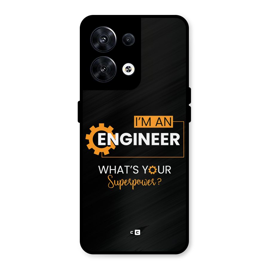 Engineer Superpower Metal Back Case for Oppo Reno8 5G