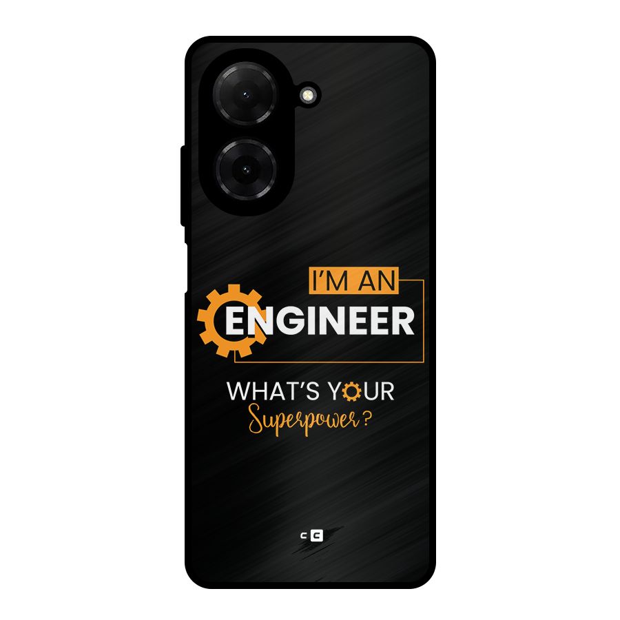 Engineer Superpower Metal Back Case for Poco C71