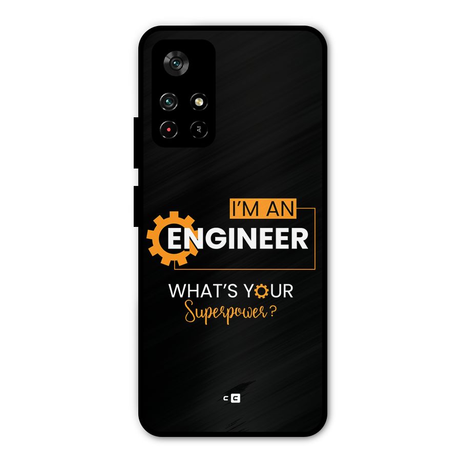 Engineer Superpower Metal Back Case for Redmi Note 11T 5G