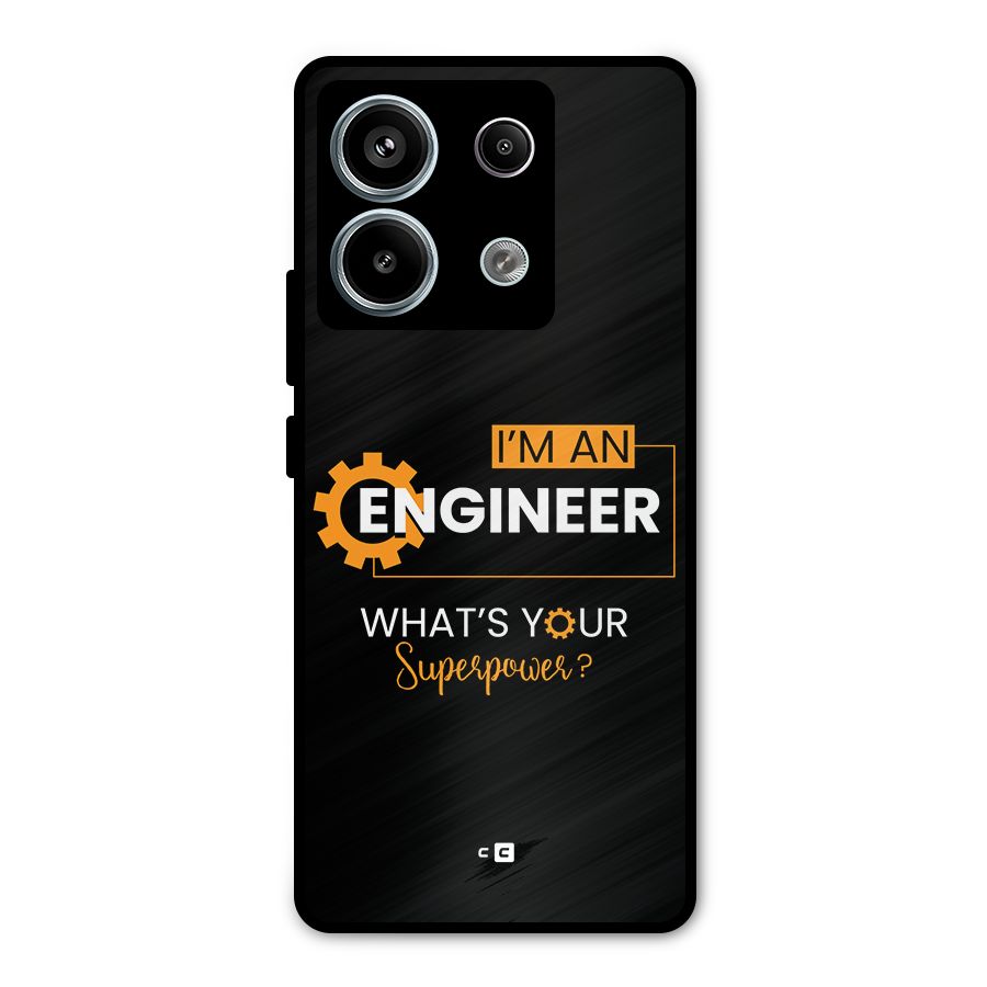 Engineer Superpower Metal Back Case for Redmi Note 13 Pro 5G