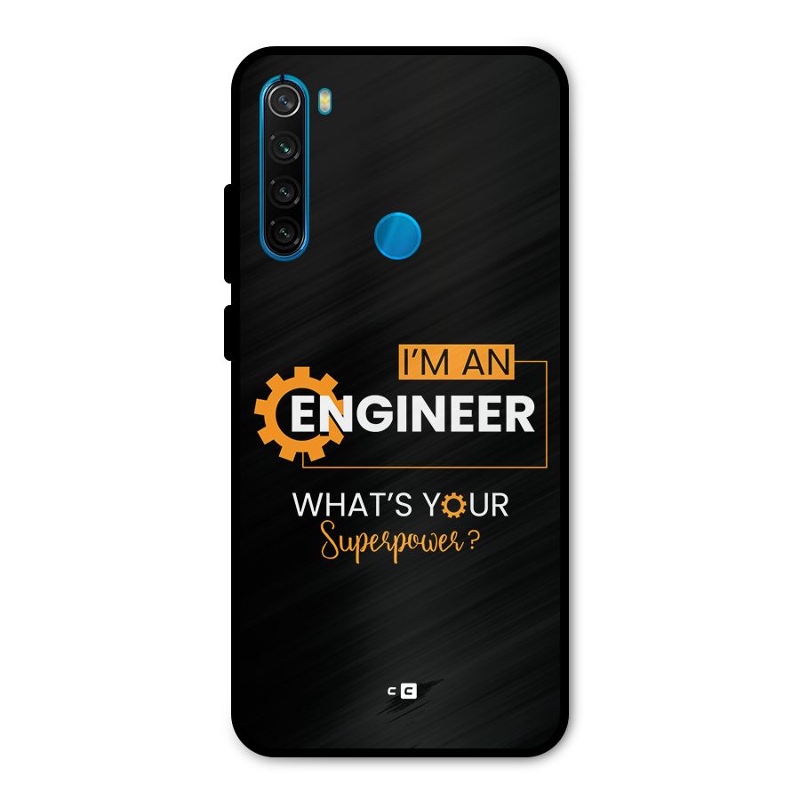 Engineer Superpower Metal Back Case for Redmi Note 8