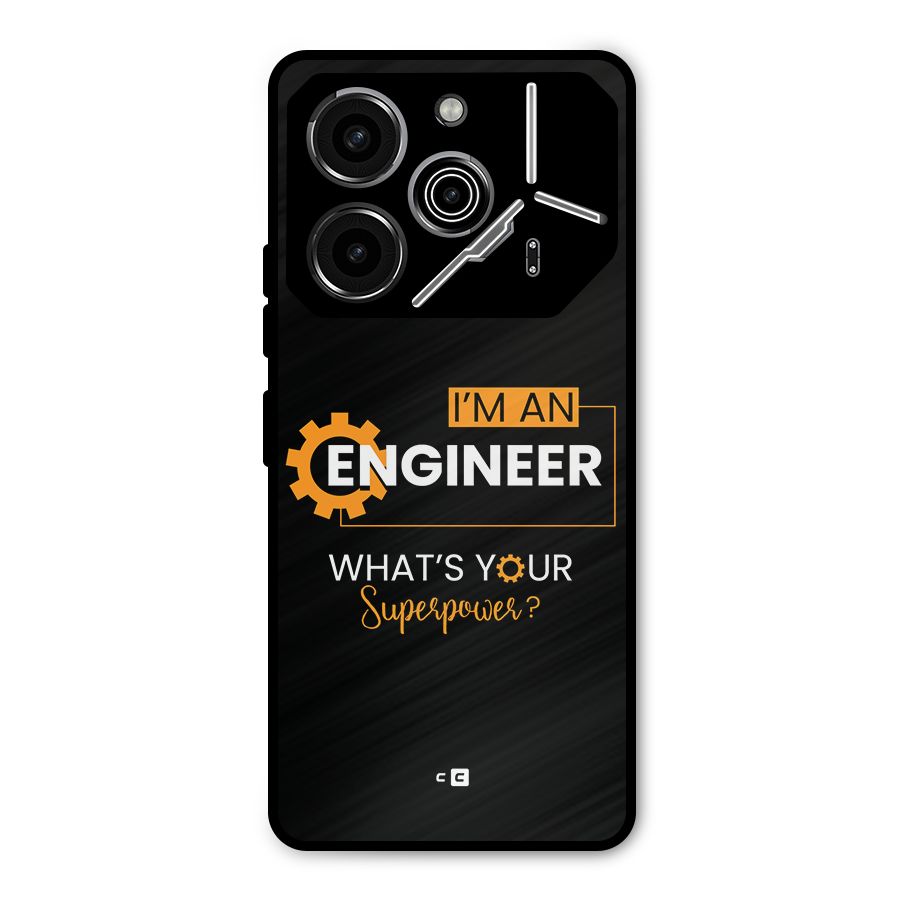 Engineer Superpower Metal Back Case for Tecno Pova 6 Pro