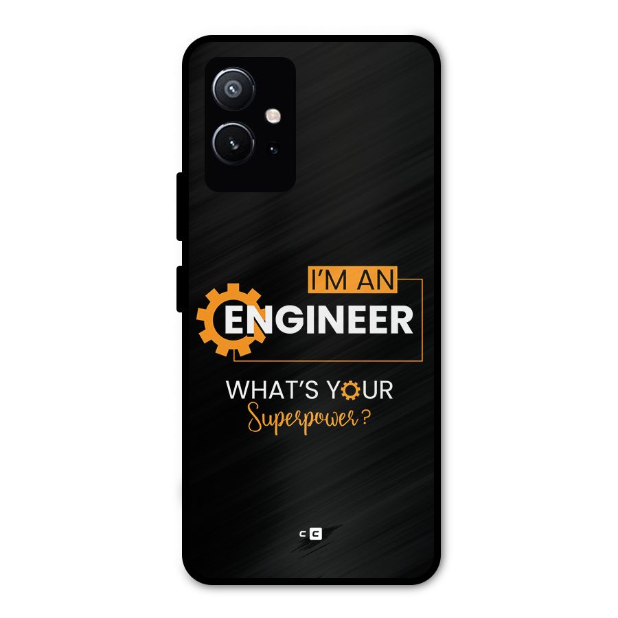Engineer Superpower Metal Back Case for Vivo T1 5G