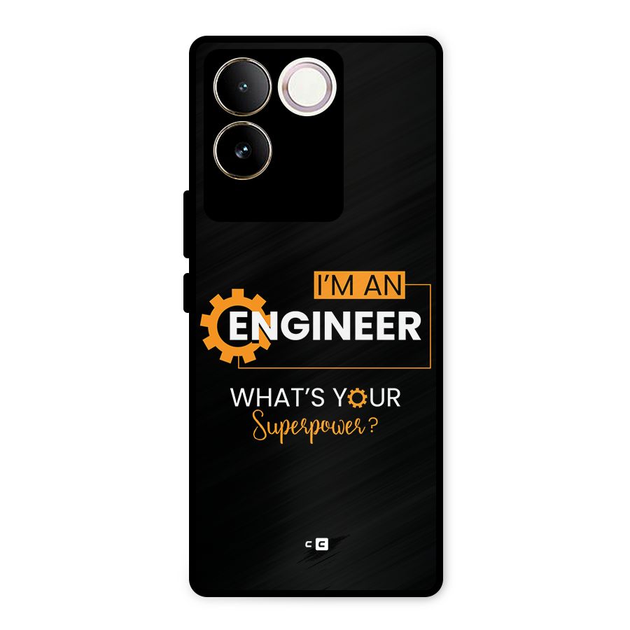 Engineer Superpower Metal Back Case for Vivo T2 Pro
