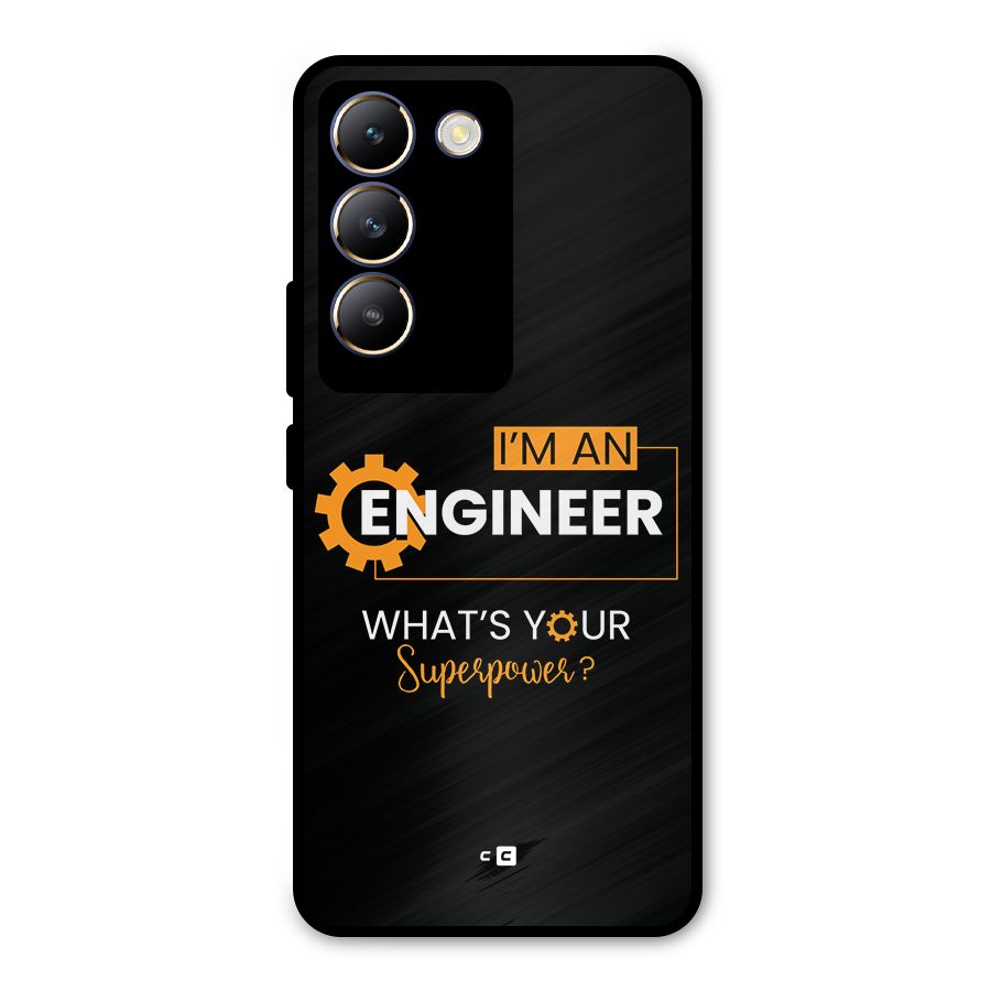 Engineer Superpower Metal Back Case for Vivo T3 5G