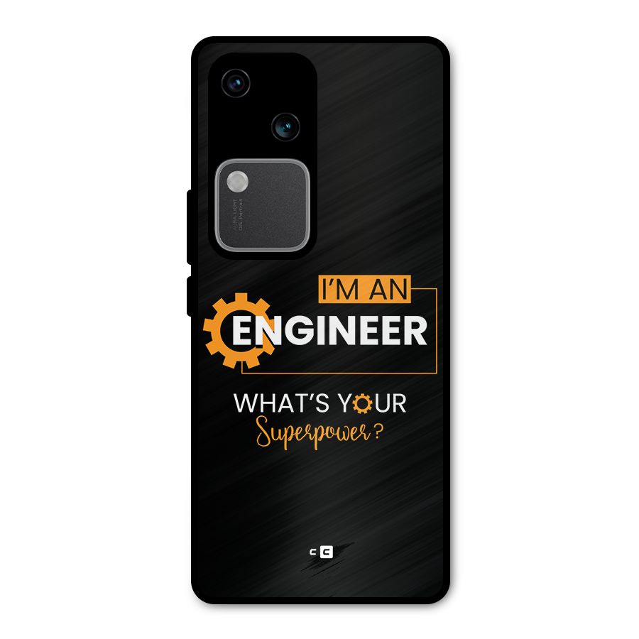 Engineer Superpower Metal Back Case for Vivo V30