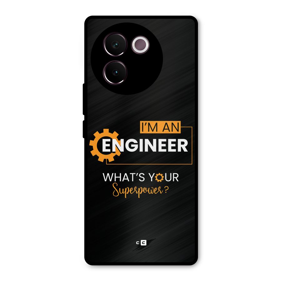 Engineer Superpower Metal Back Case for Vivo V30e