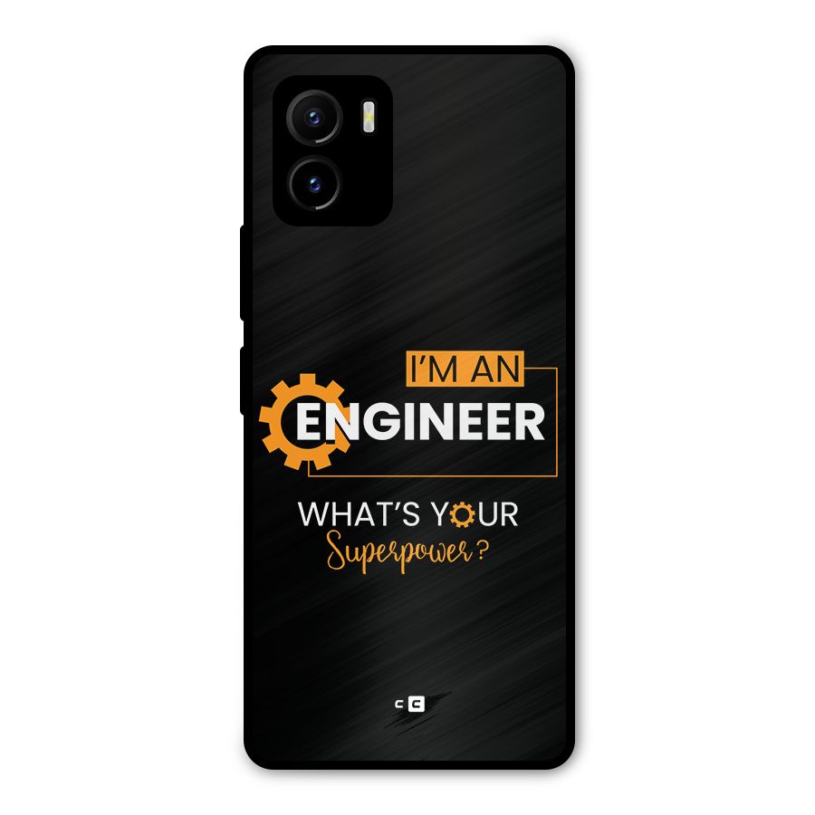 Engineer Superpower Metal Back Case for Vivo Y15s