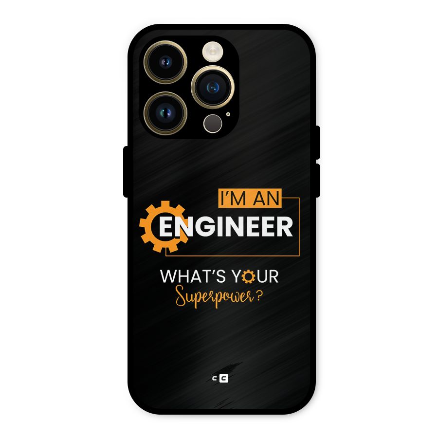 Engineer Superpower Metal Back Case for iPhone 14 Pro