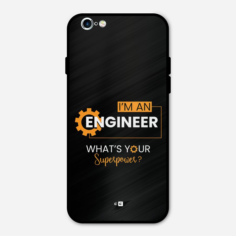Engineer Superpower Metal Back Case for iPhone 6 6s