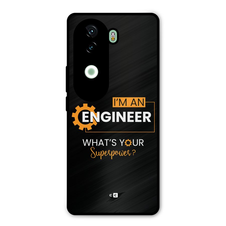 Engineer Superpower Metal Back Case for iQOO Z9s