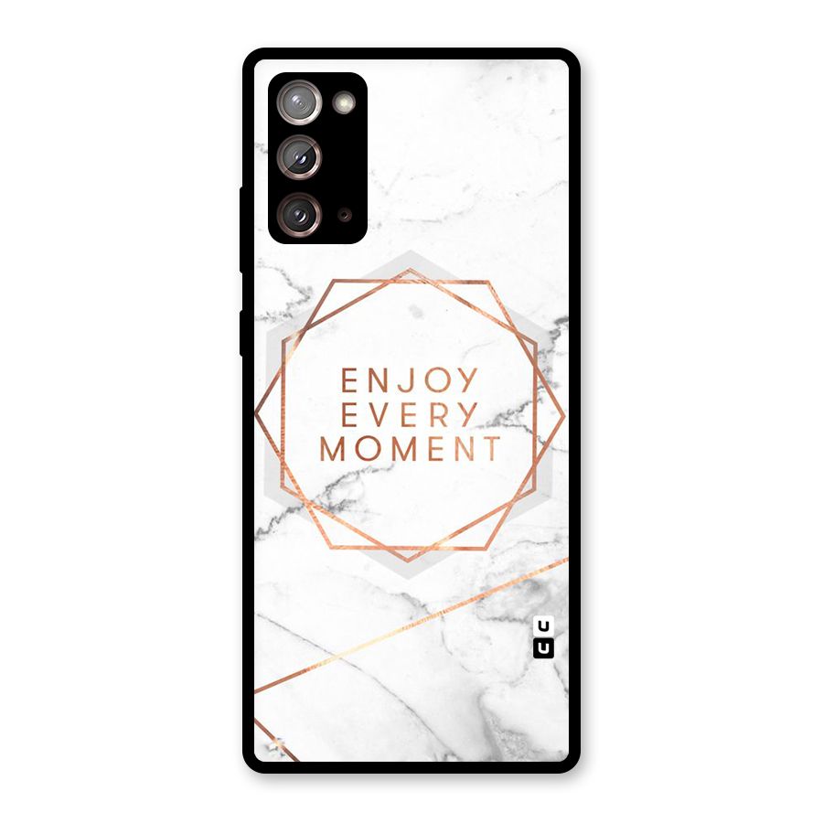 Enjoy Every Moment Glass Back Case for Galaxy Note 20