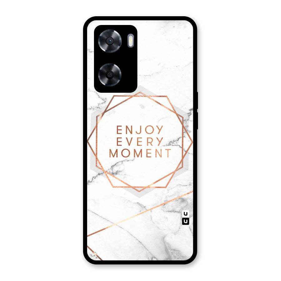 Enjoy Every Moment Glass Back Case for OnePlus Nord N20 SE