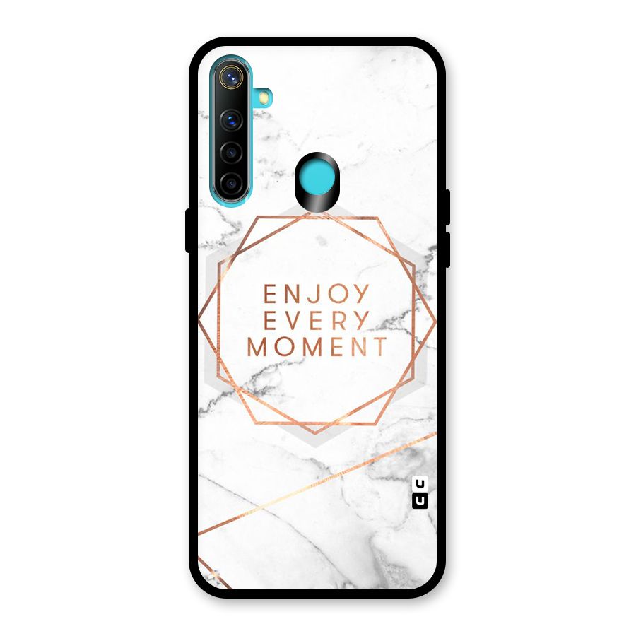 Enjoy Every Moment Glass Back Case for Realme 5i