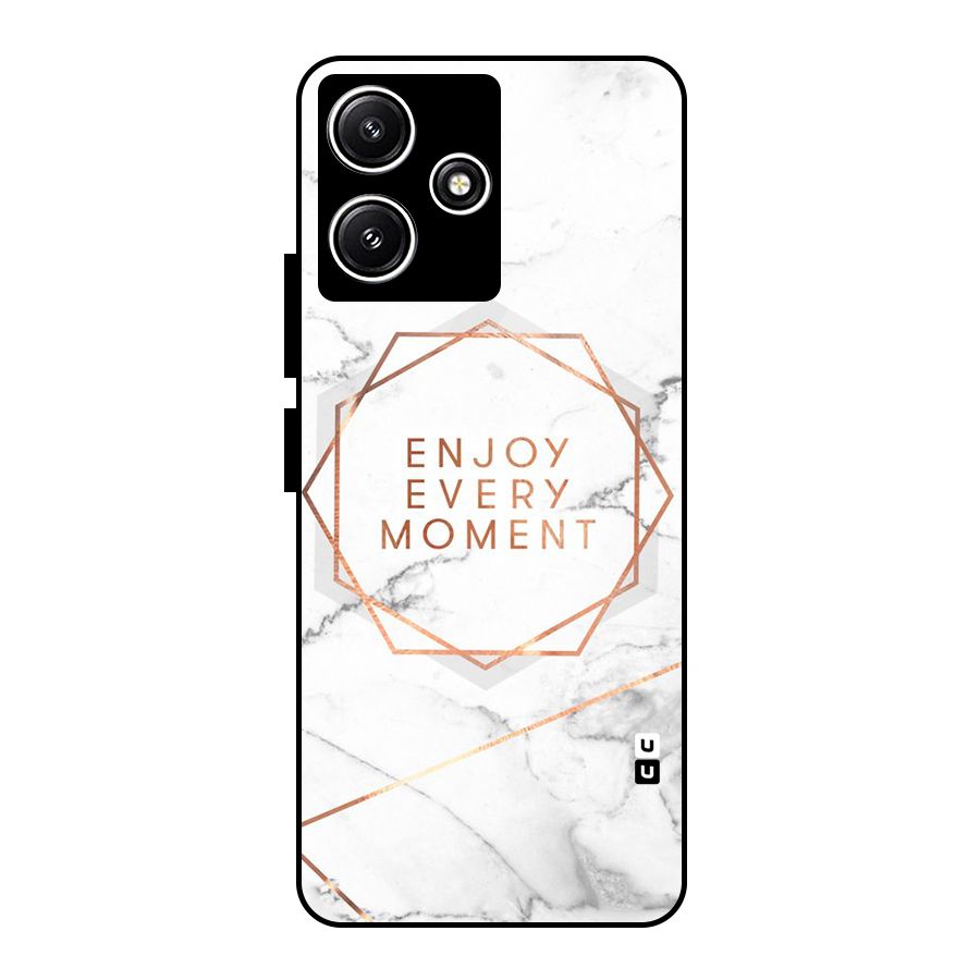 Enjoy Every Moment Glass Back Case for Redmi 12 5G