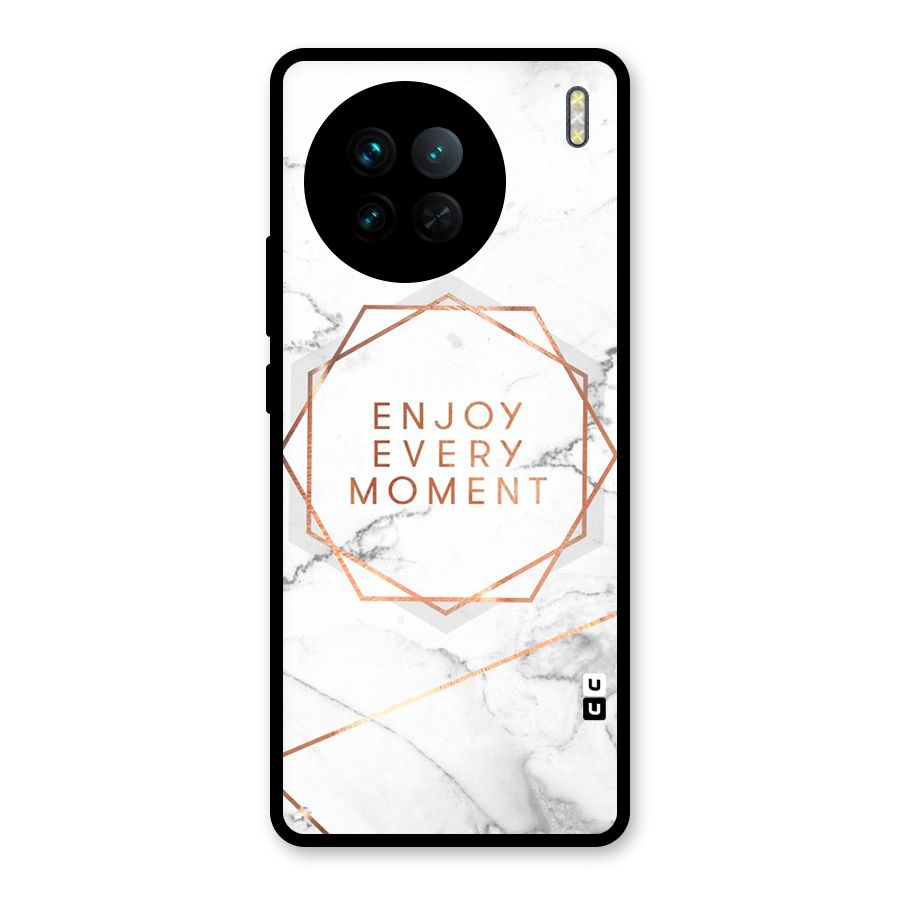 Enjoy Every Moment Glass Back Case for Vivo X90