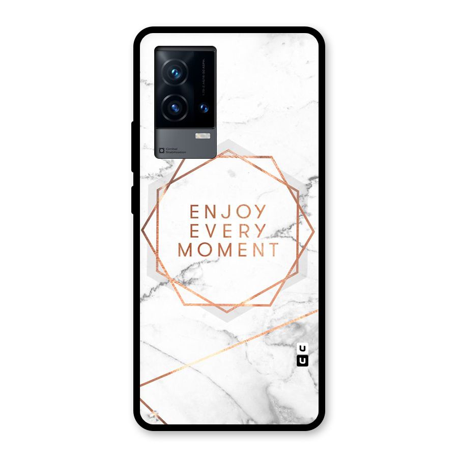 Enjoy Every Moment Glass Back Case for iQOO 9 5G