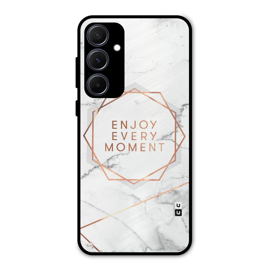 Enjoy Every Moment Metal Back Case for Galaxy A35