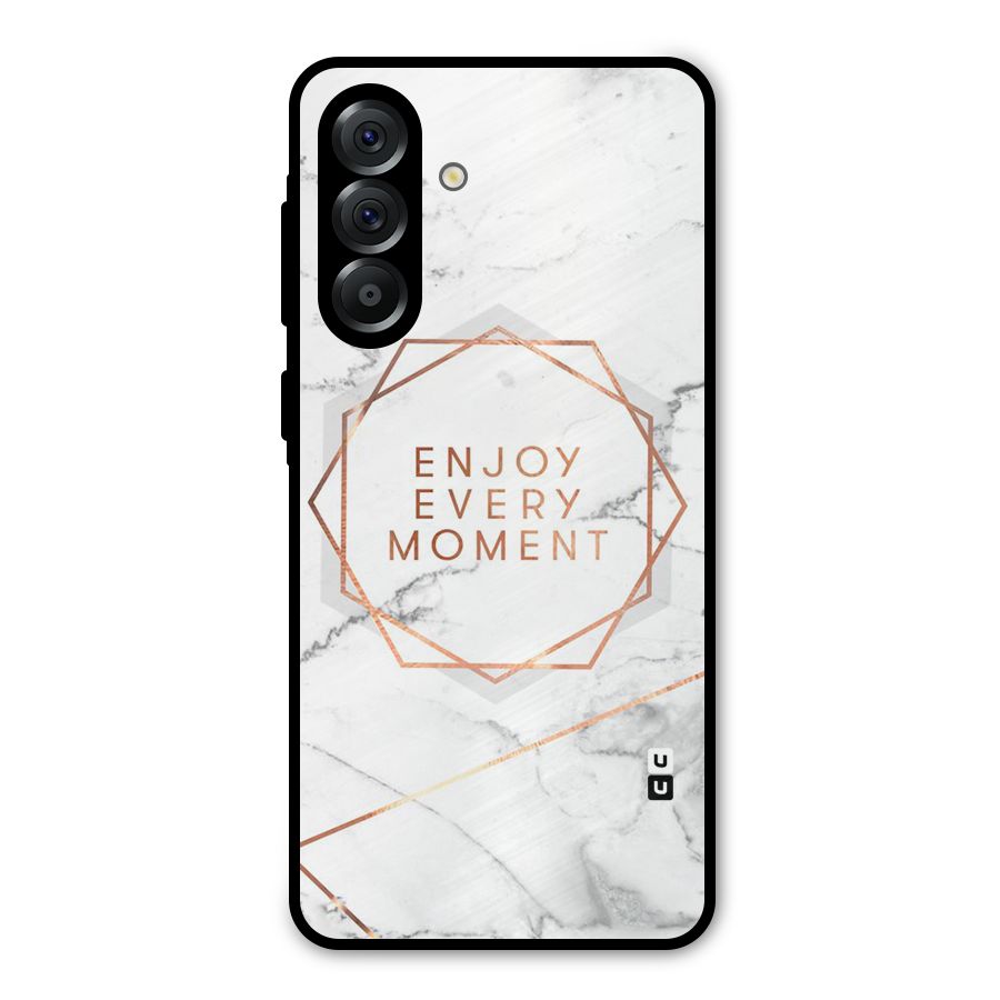Enjoy Every Moment Metal Back Case for Galaxy A36