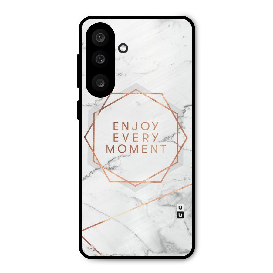 Enjoy Every Moment Metal Back Case for Galaxy M56