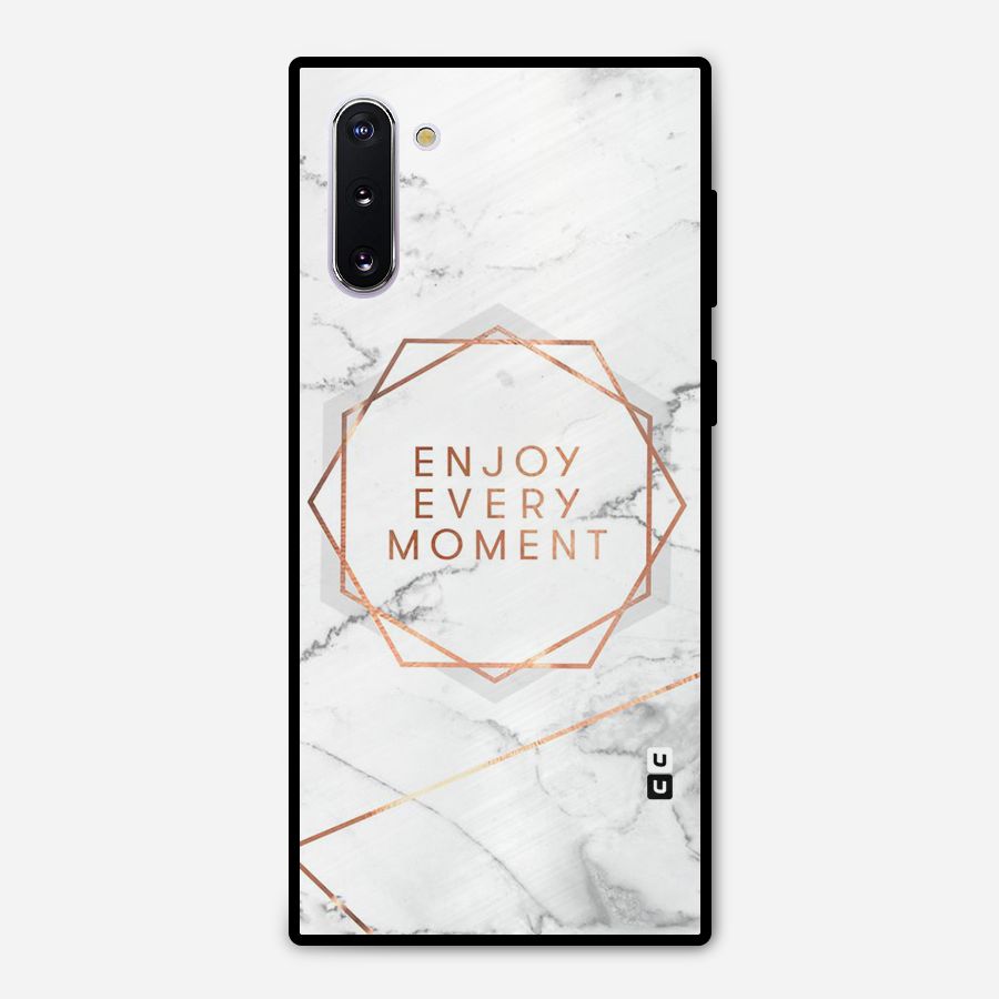 Enjoy Every Moment Metal Back Case for Galaxy Note 10